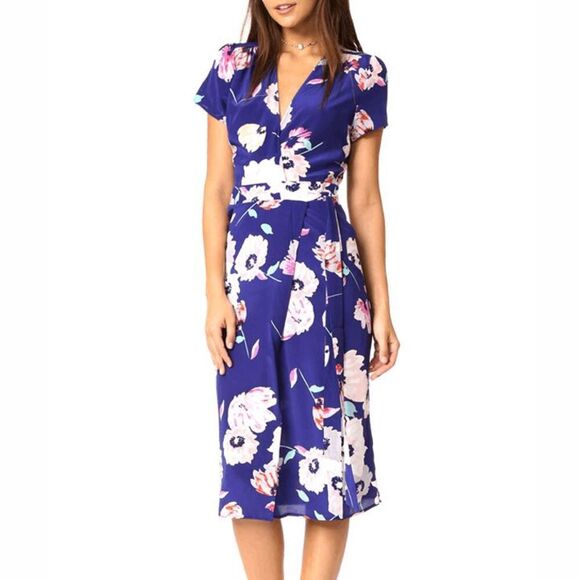 Yumi Kim | Dresses | Yumikim Caught In The Midi Silk Wrap Dress In ...